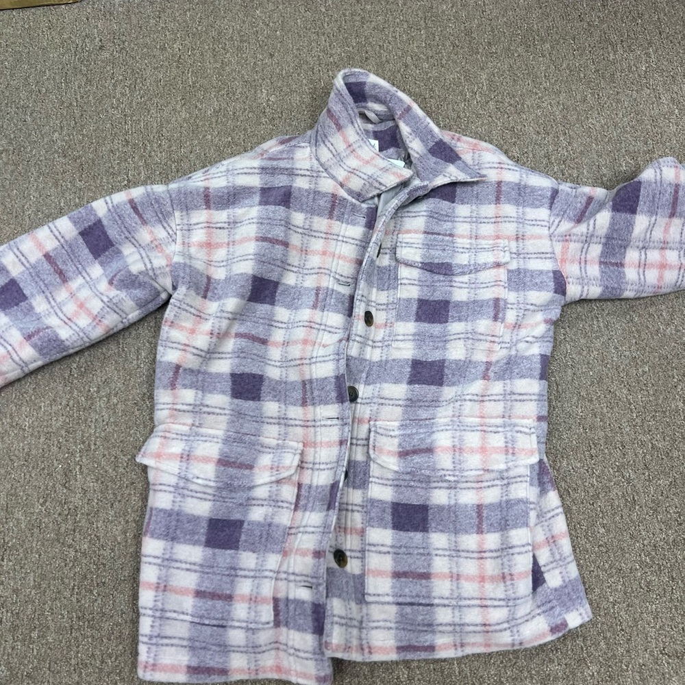 Universal Thread Purple and White Button Down Shirt